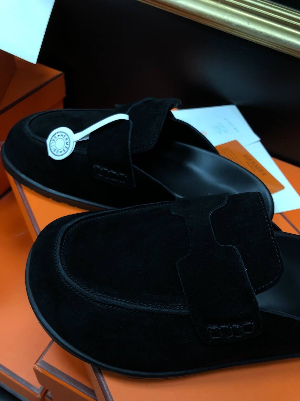 обувь,мюли hermes черные,мюли мужские,мюли hermes,обувь hermes