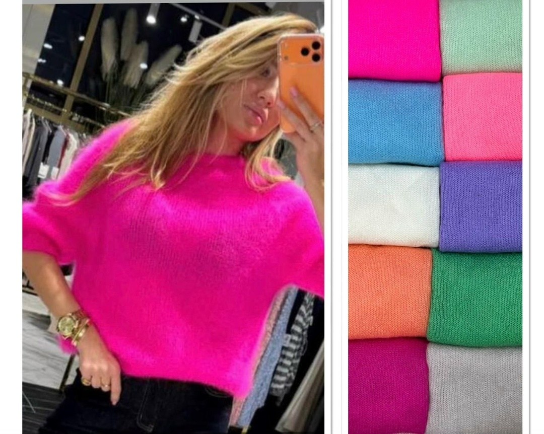 мохеровый джемпер,женский вязаный базовый мохеровый джемпер,вязаный джемпер женский из мохера базовый,джемпер из кидмохера,джемпер женский