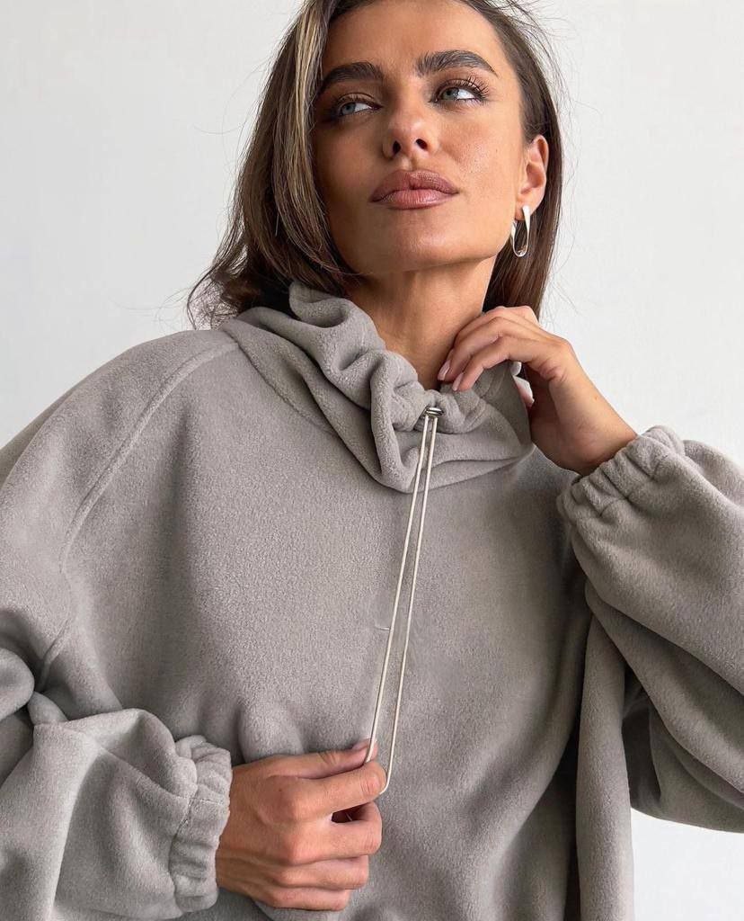 костюм с толстовкой оверсайз,костюм женский флисовый оверсайз anly,костюм на флисе,флисовый костюм женский,костюм спортивный