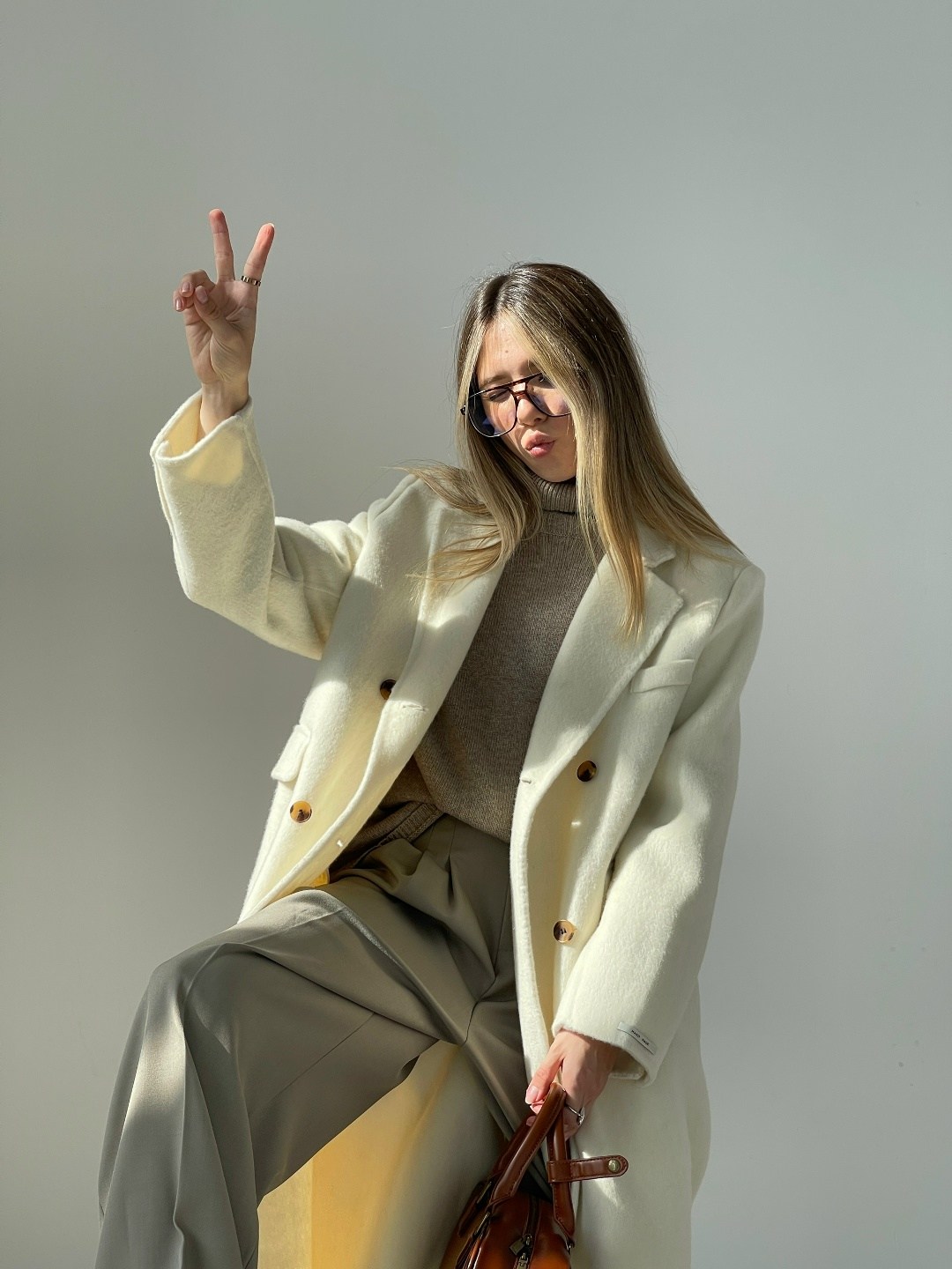 модное пальто,пальто оверсайз,женское пальто,белое пальто оверсайз,шерстяное пальто