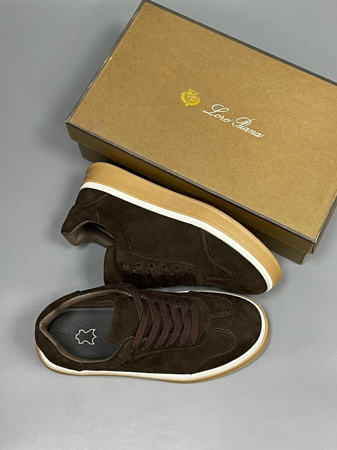 женские кроссовки из замши loro piana коричневые,замшевые кроссовки,замшевые кеды,женские кроссовки из замши loro piana коричневые lm-21161,кроссовки из натуральной замши