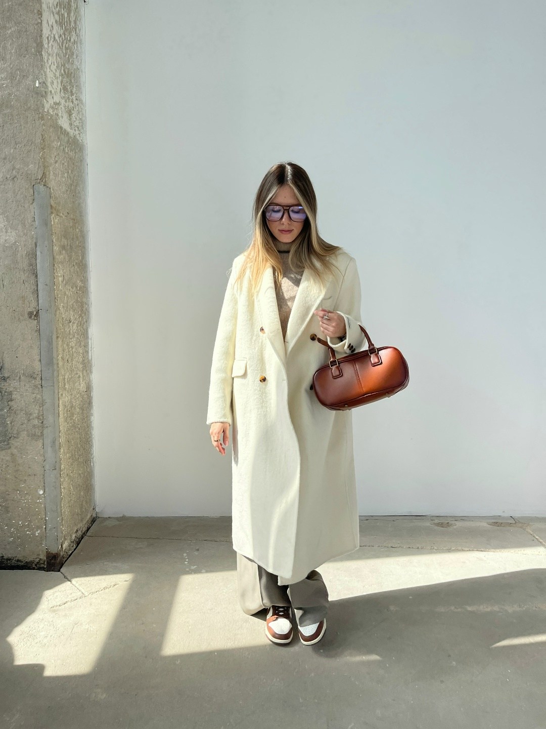 модное пальто,пальто оверсайз,женское пальто,белое пальто оверсайз,шерстяное пальто