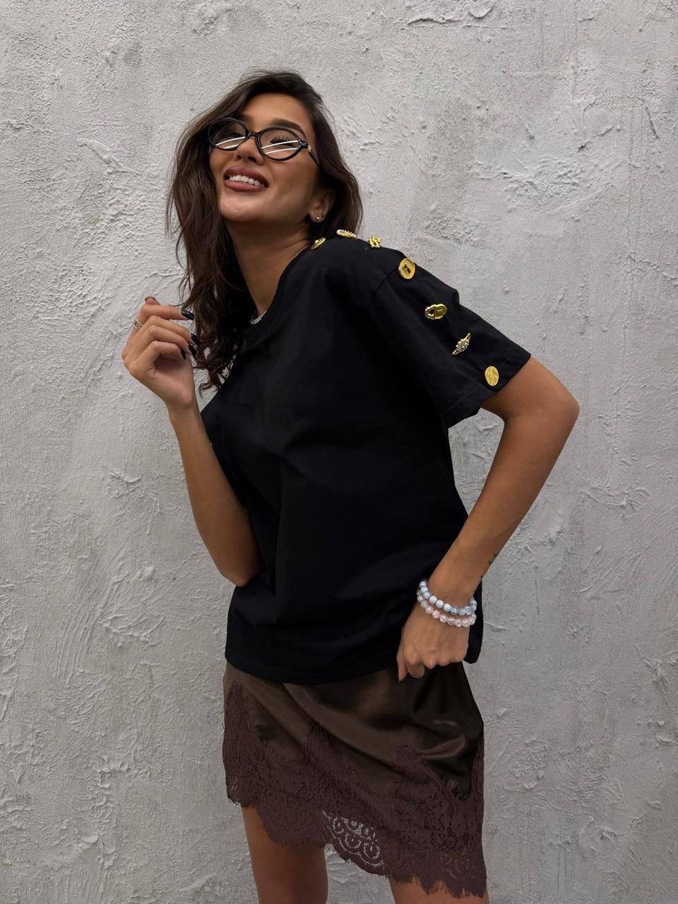 женская футболка,футболки для женщин,летние футболки,белая футболка,футболка с пуговицами