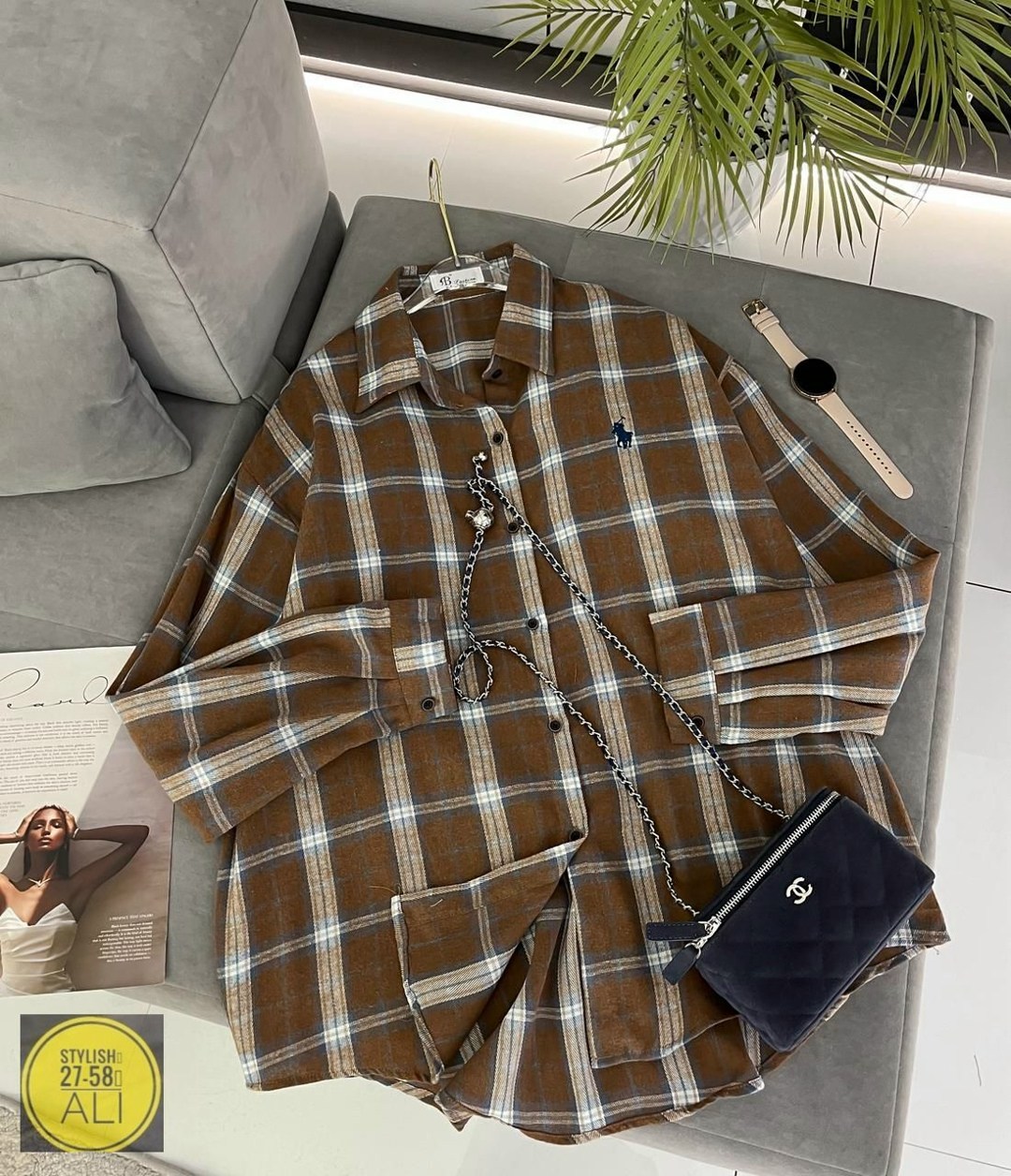 рубашка в клетку,женская рубашка в клетку,рубашка женская 7007 "клетка № 4",рубашка хлопок,клетчатая рубашка