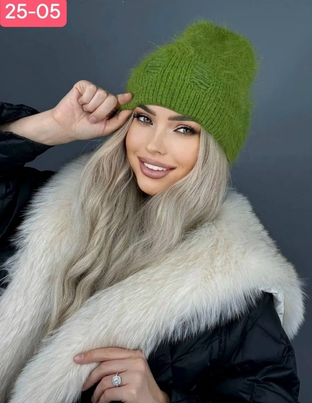 шапка женская из ангоры,шапка зимняя ангора бини,шапка женская,шапка зимняя вязаная бини ангора g&c shop,зимняя женская шапка из ангоры