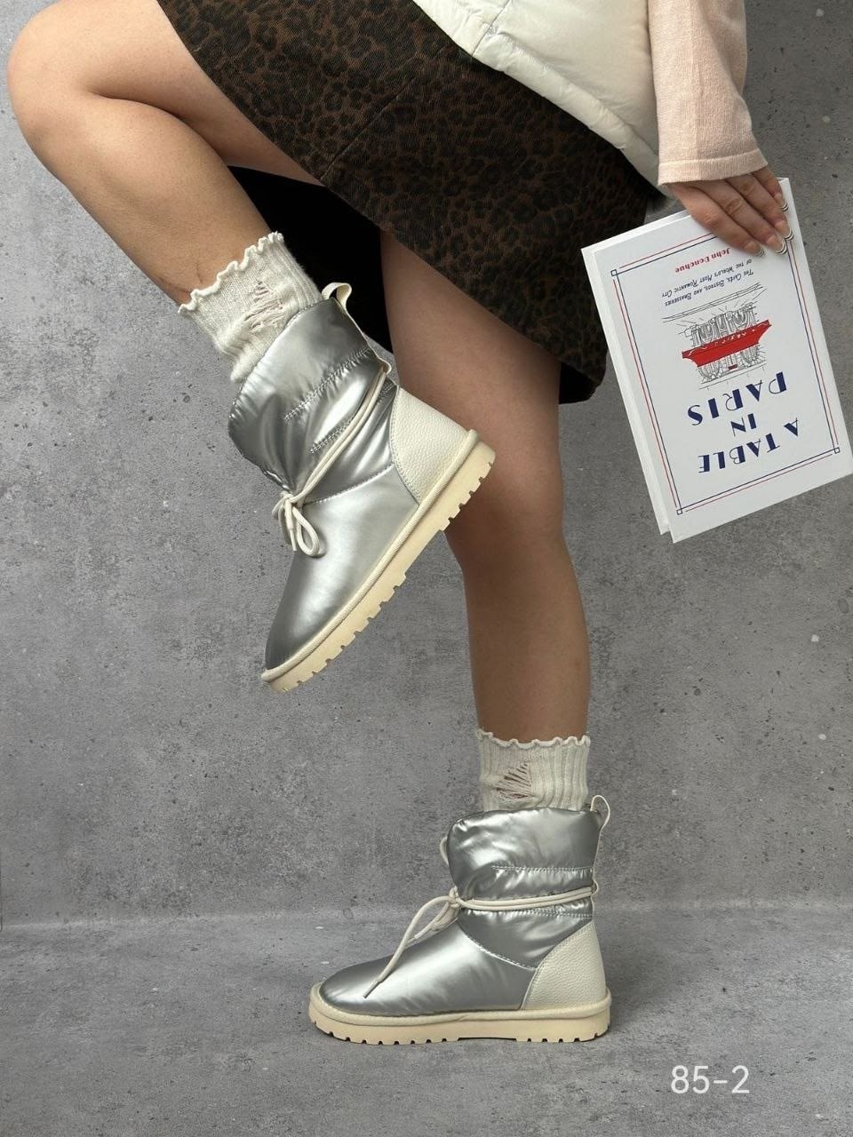 ,дутики женские,женские угги,дутики,дутики женские versiya shop 2070 серебристые 36 ru