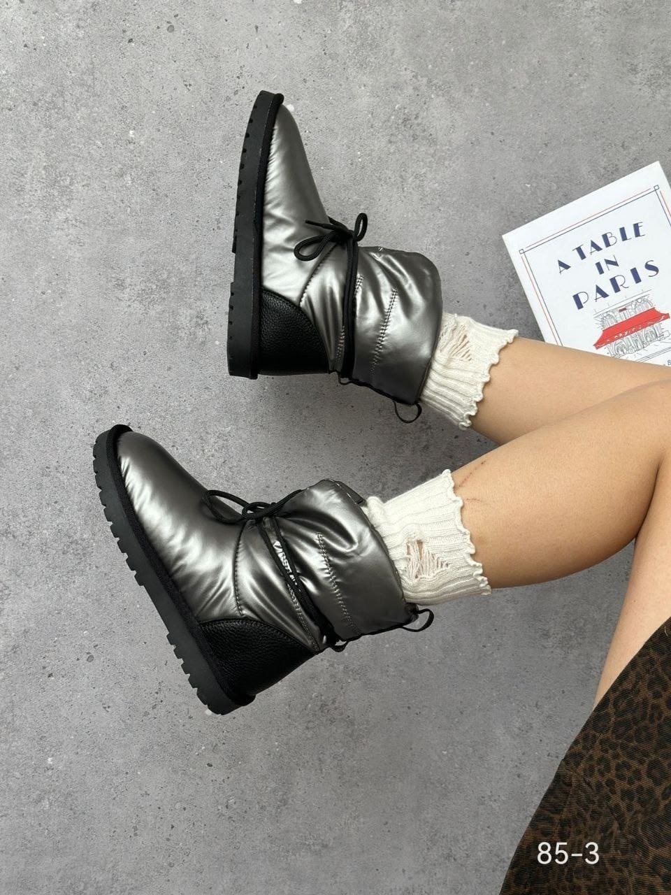 ,дутики женские,женские угги,дутики,дутики женские versiya shop 2070 серебристые 36 ru