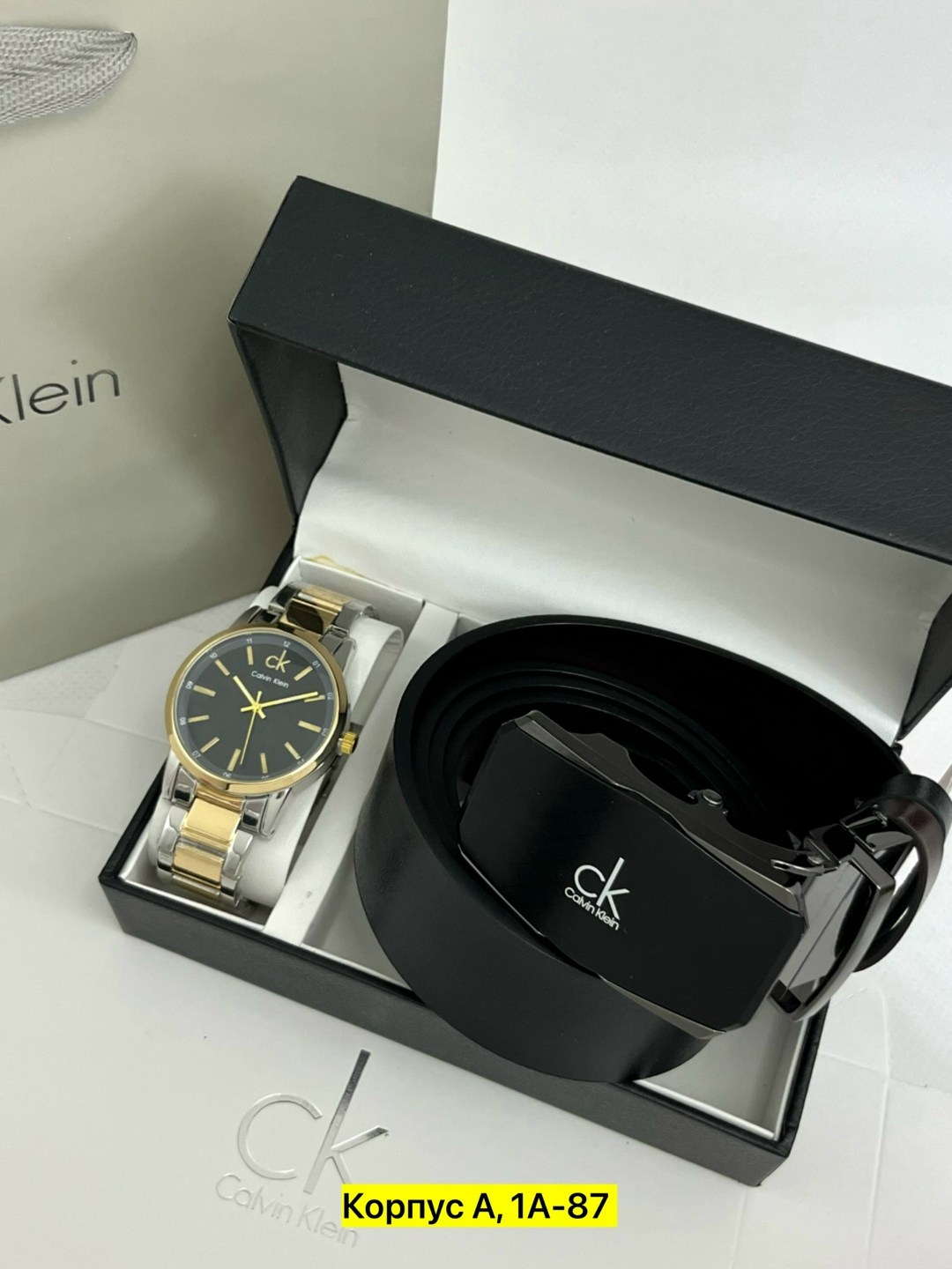 мужской подарочный набор,мужские наборы,набор часы,портмоне часы ремень calvin klein для мужчин,подарочный набор calvin klein