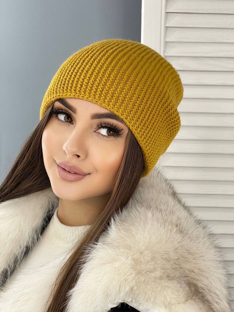 шапка универсальная,женская шапка,женская вязаная шапка,вяжем шапки,шапка бини