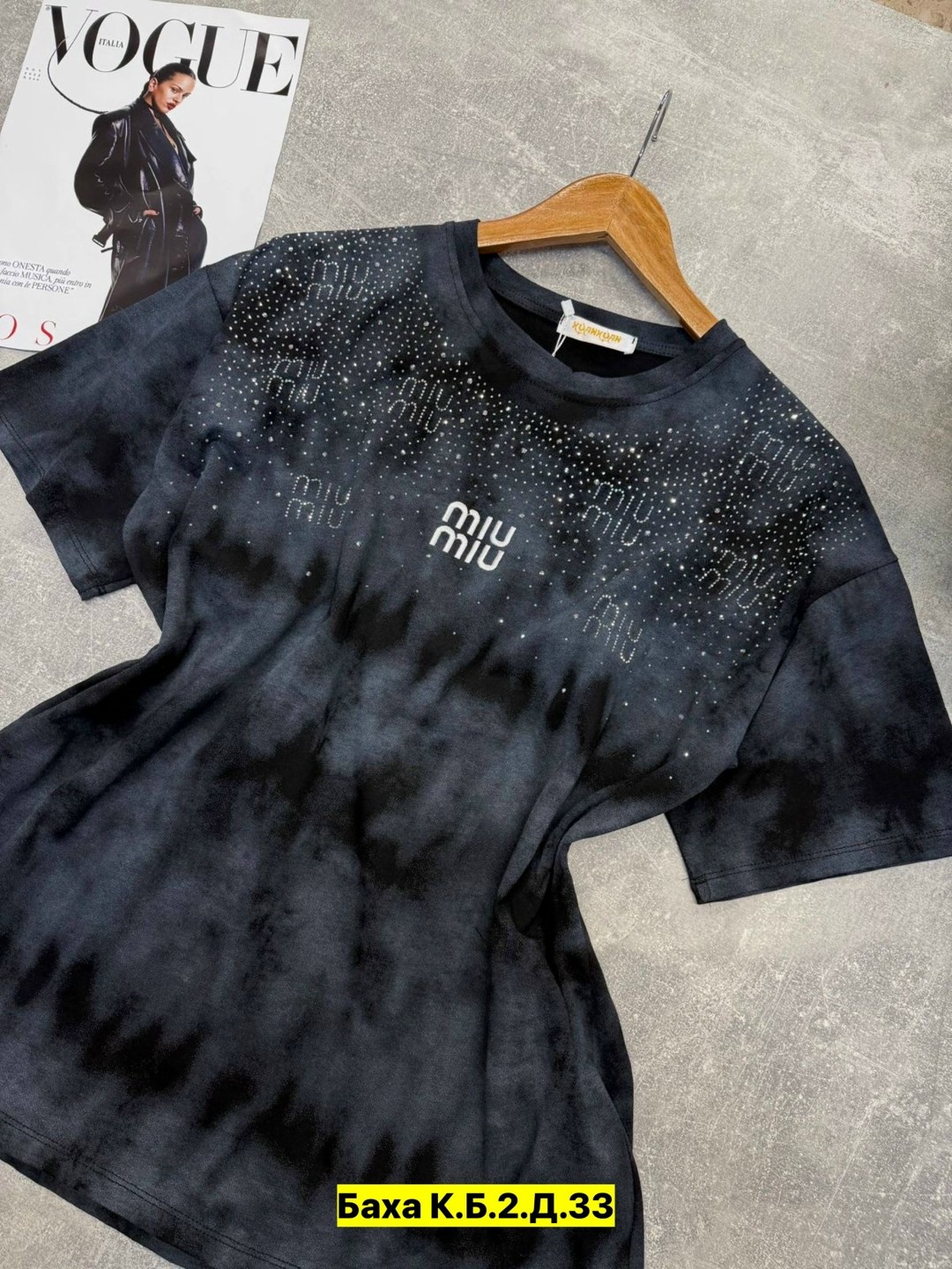 женская футболка,футболки модные,футболка хлопок,футболка,хлопковая футболка оверсайз с эффектом варенки miu