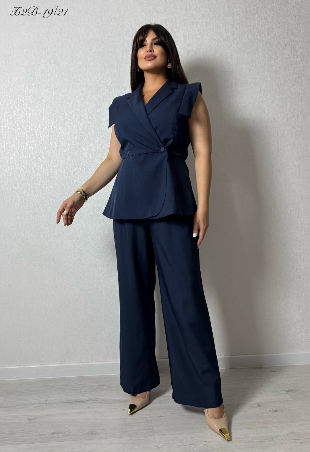 брючный костюм dilanavip 2026/1 темно-синий двойка,костюм двойка женская,брючный костюм dilana vip 2026/1 темно-синий,костюм двойка,женский брючный костюм dilana vip 2026-1 темно-синий