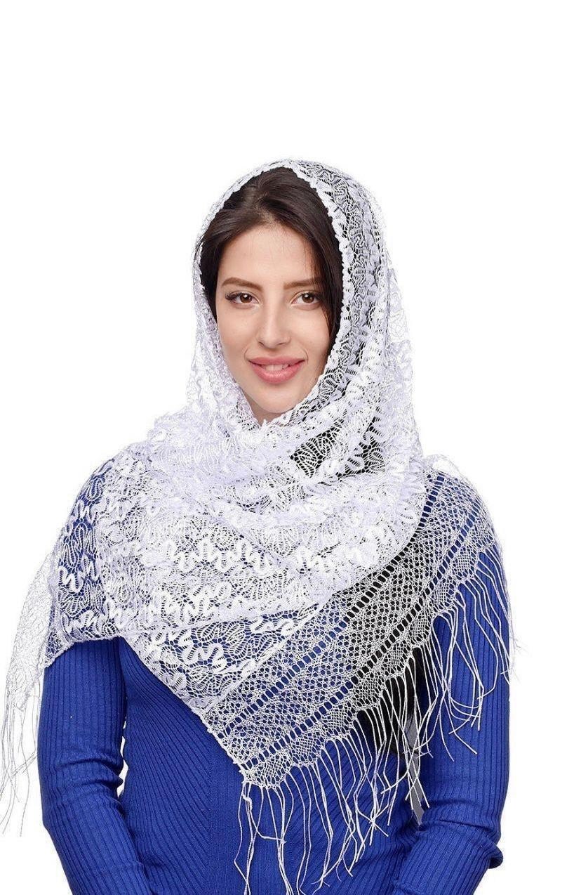 кружевной платок,палантин женские,оренбургский пуховый платок,платок для церкви,красивые палантины