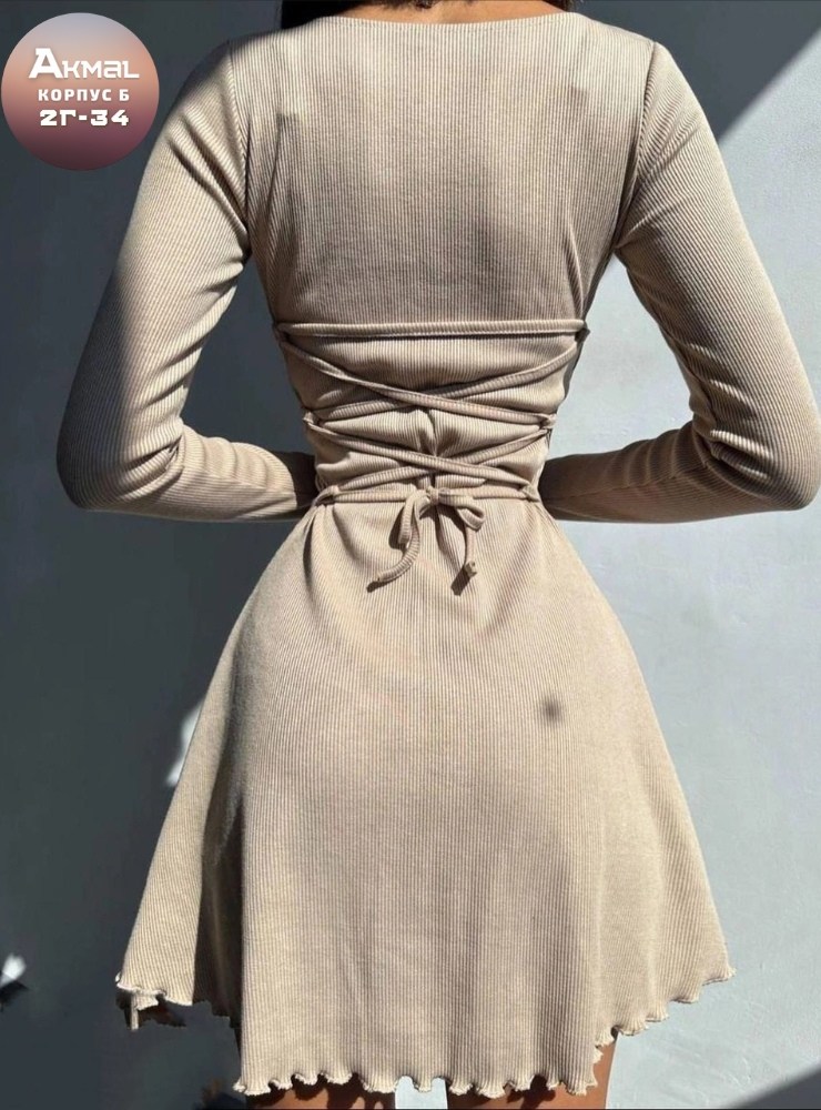 платье трикотажное короткое лапша,трикотажное платье мини,платье лапша расклешенное,платье трикотажное короткое лапша на завязках,женское трикотажное платье с длинными рукавами