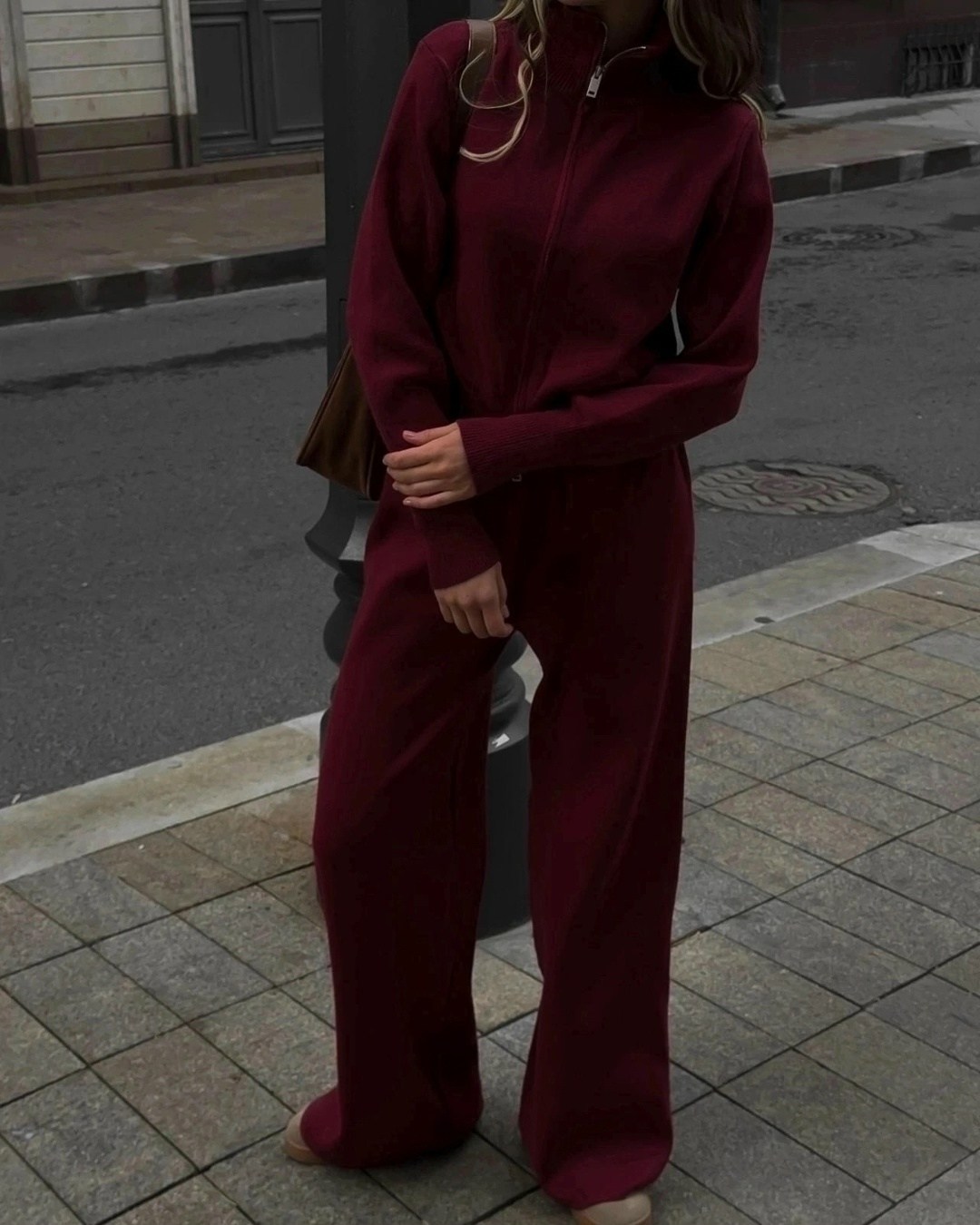 кашемировый костюм женский,женский трикотажный костюм бордовый,костюм с брюками палаццо,кашемировый костюм,трикотажный костюм женский с брюками best mood
