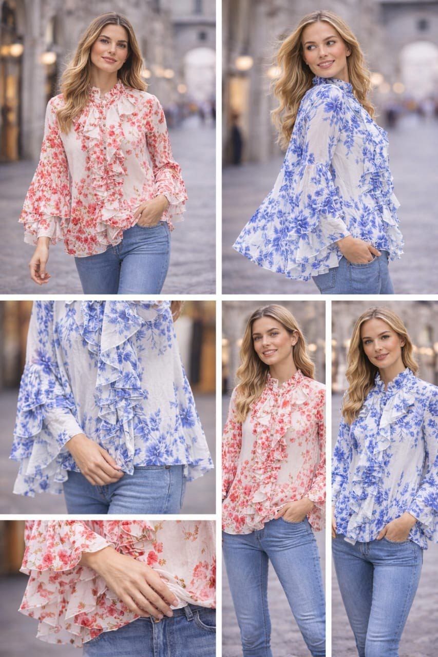 блузка ,модная блузка,женская блуза,блузка с оборками,модная женская блузка