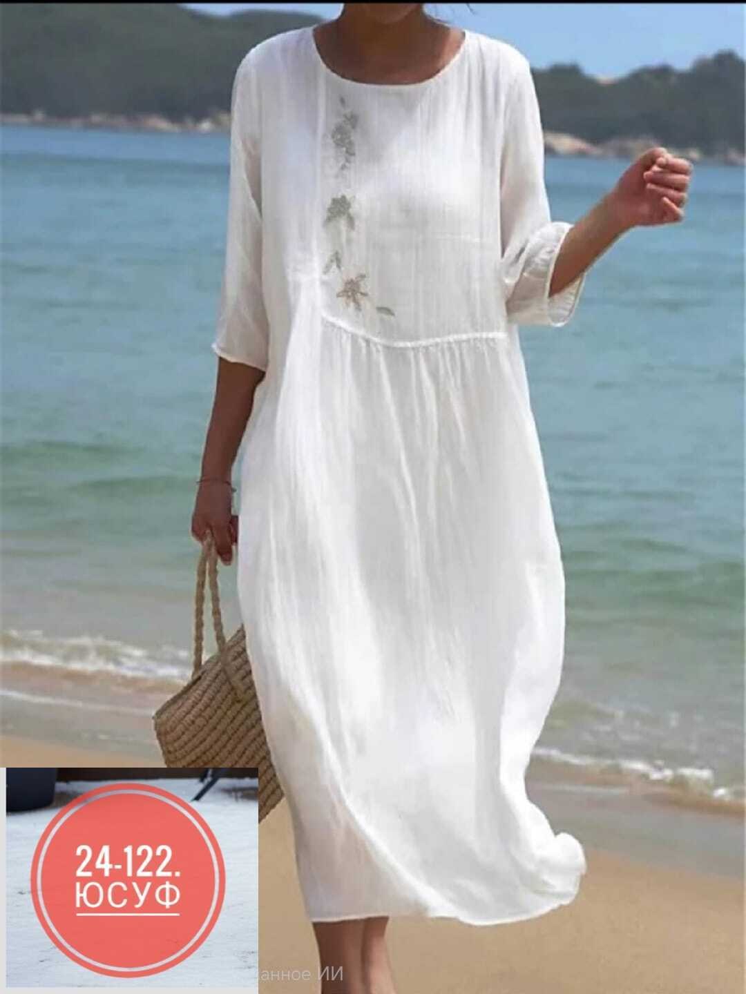 женское летнее платье бохо,летнее женское платье,платье из хлопка и льна,пляжное платье,платье женская