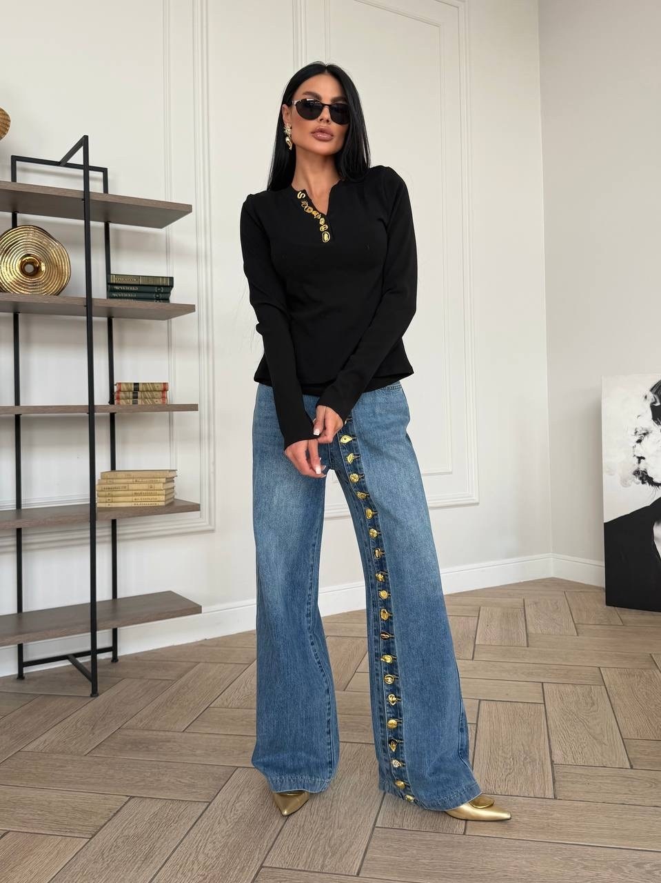 джинсы палаццо синие,джинсовые брюки,женские джинсы,модные джинсы,брюки джинсы