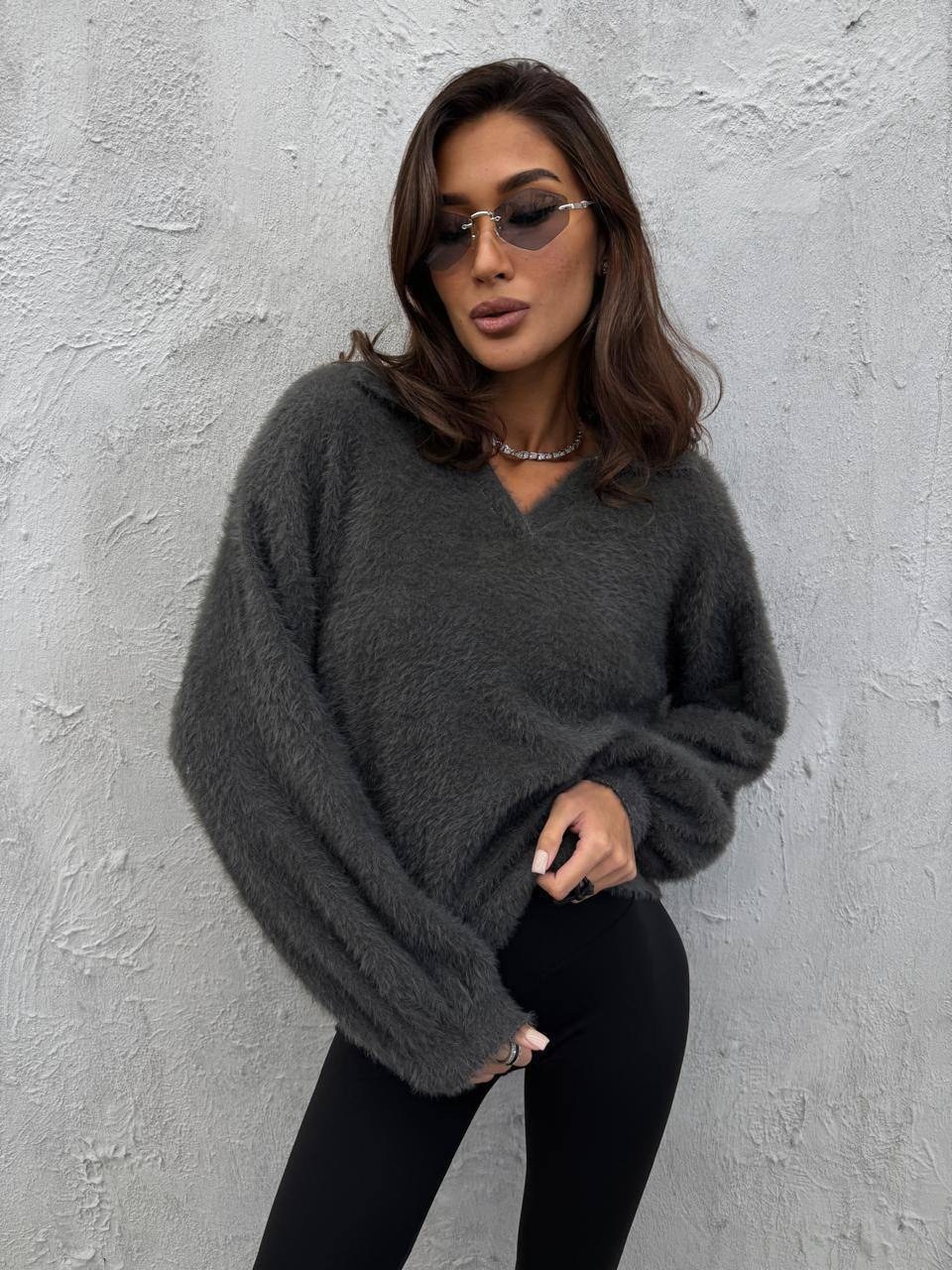 пушистый джемпер,кофта вязаная,пушистая кофта,вязаная кофта оверсайз,белая пушистая кофта