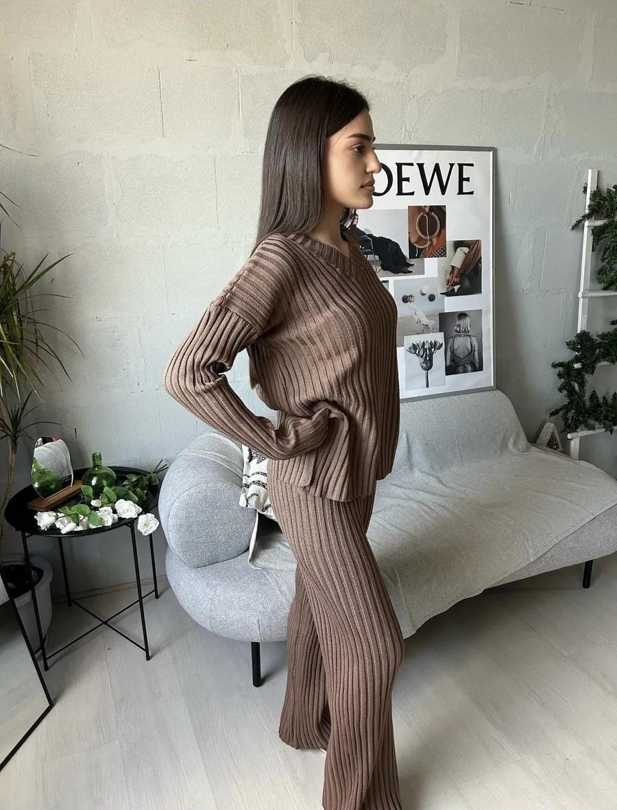 трикотажный костюм,вязаные костюмы,костюм двойка лапша,женский вязаный костюм,женский трикотажный костюм