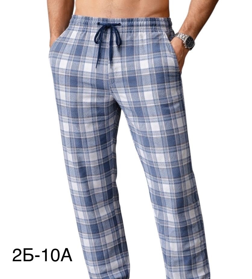 брюки домашние мужские из кулирки серо-синяя клетка,мужские повседневные клетчатые брюки пижамы,пижамные штаны в клетку мужские,домашние брюки мужские,мужские пижамные штаны