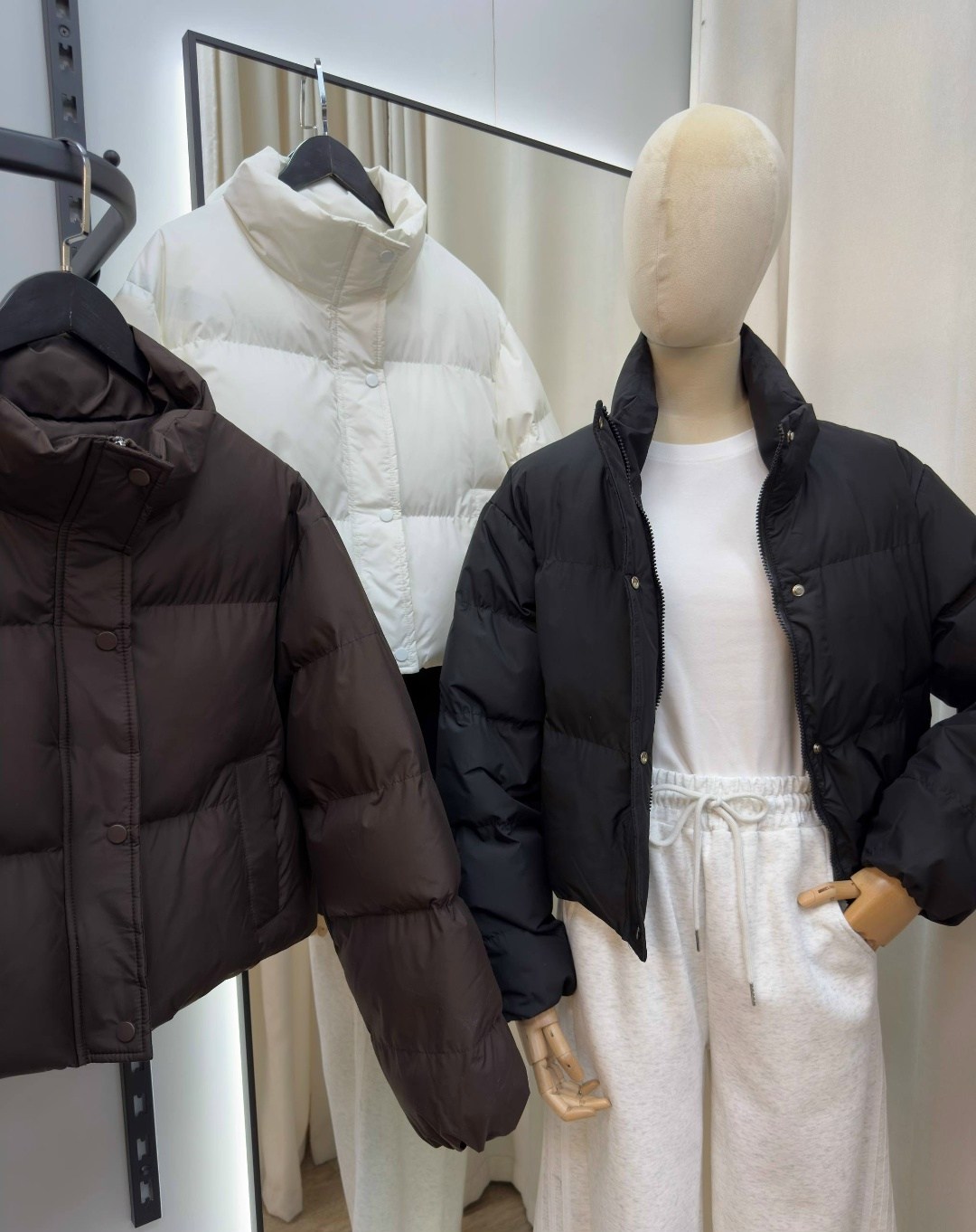 пуховик женский короткий,пуховик,куртка женская,женский пуховик,женская однотонная свободная куртка-пуховик