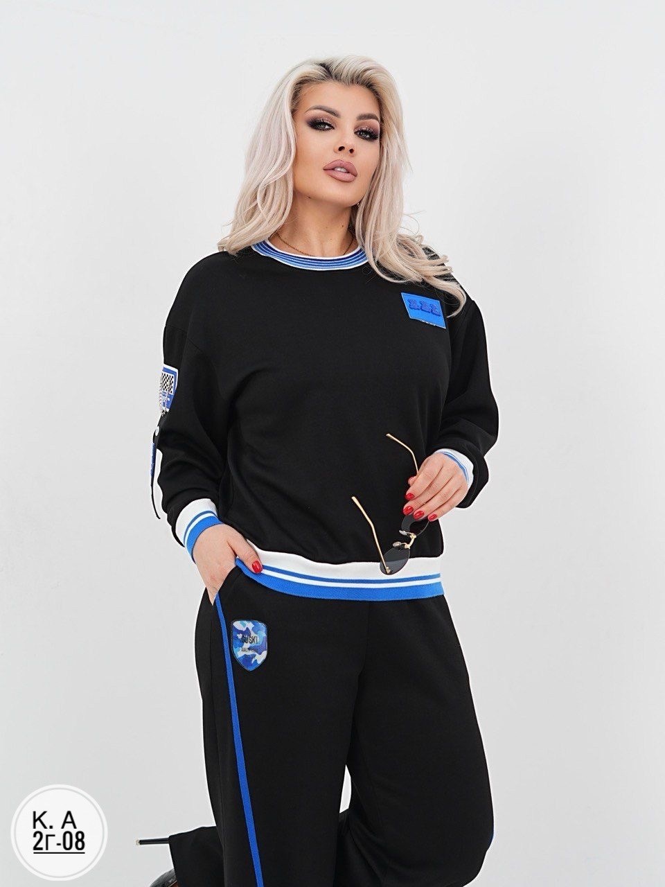 спортивный костюм больших размеров спорт шик lecalolady цвет черный,спортивный костюм больших размеров спорт шик lecalolady,спортивный костюм больших размеров спорт шик lecalolady 278180380,спортивный
