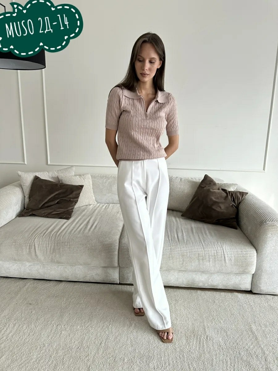 джемпер бежевый,джемпер женский поло,джемпер женский,поло вязаное,джемпер поло