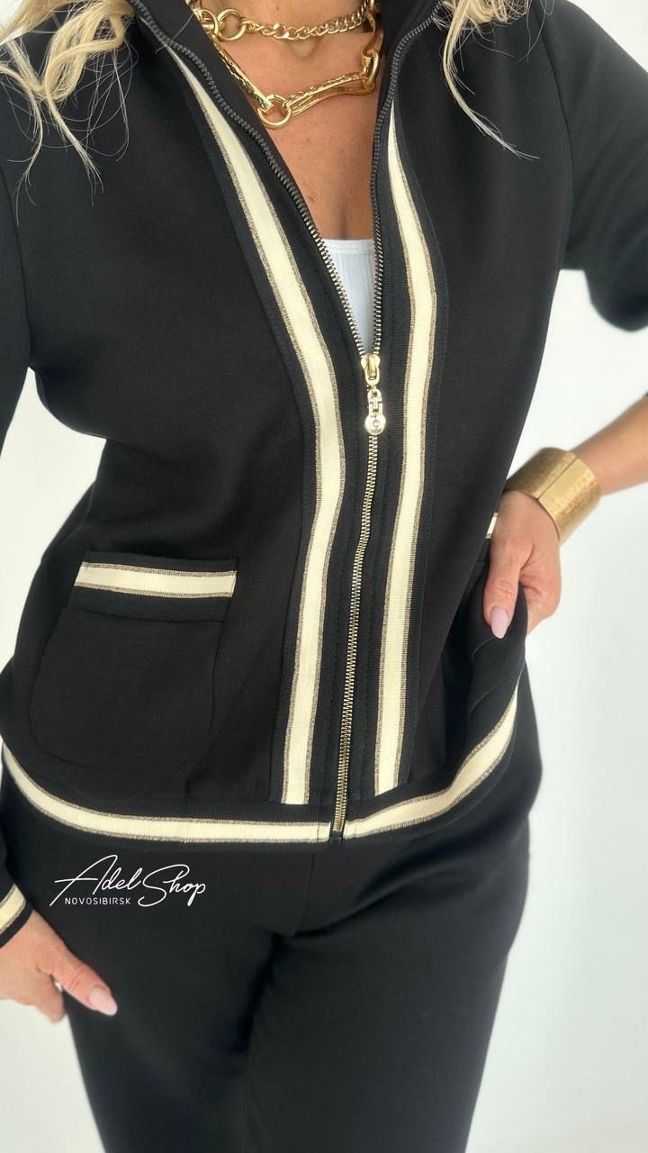 брючный костюм женский,костюм с брюками,костюм черный wisell 016011082,женский вязаный костюм с брюками,костюм женский трикотажный с брюками