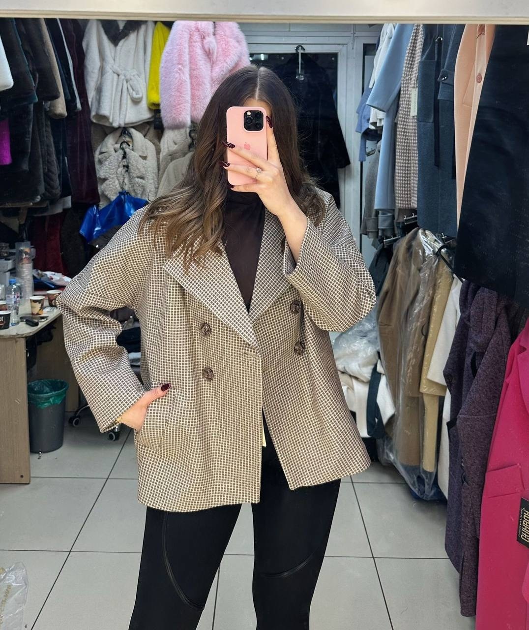 пальто и куртки,пальто женский,шерстяное пальто,короткие пальто,полупальто гусиная лапка