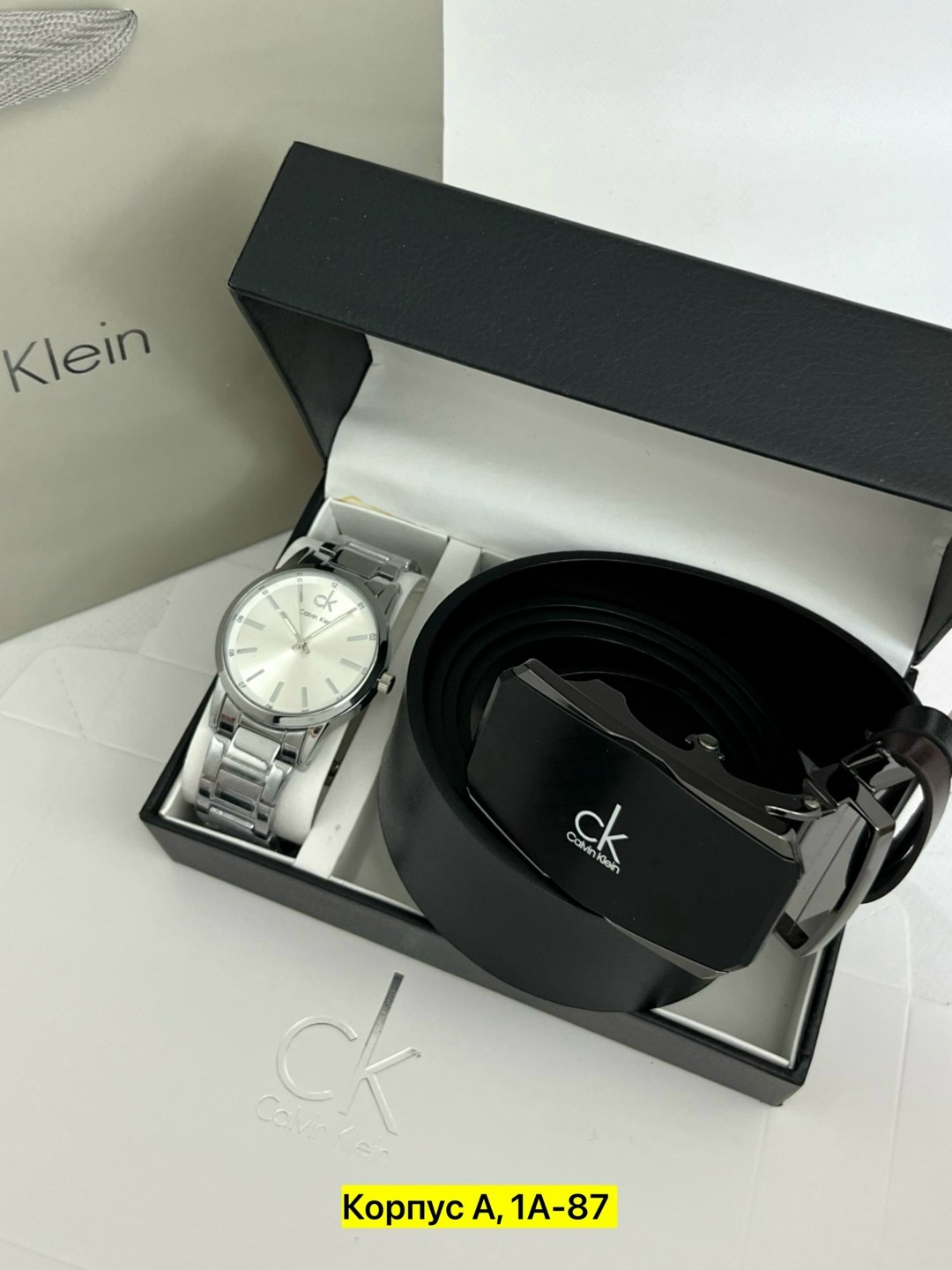мужской подарочный набор,мужские наборы,набор часы,портмоне часы ремень calvin klein для мужчин,подарочный набор calvin klein