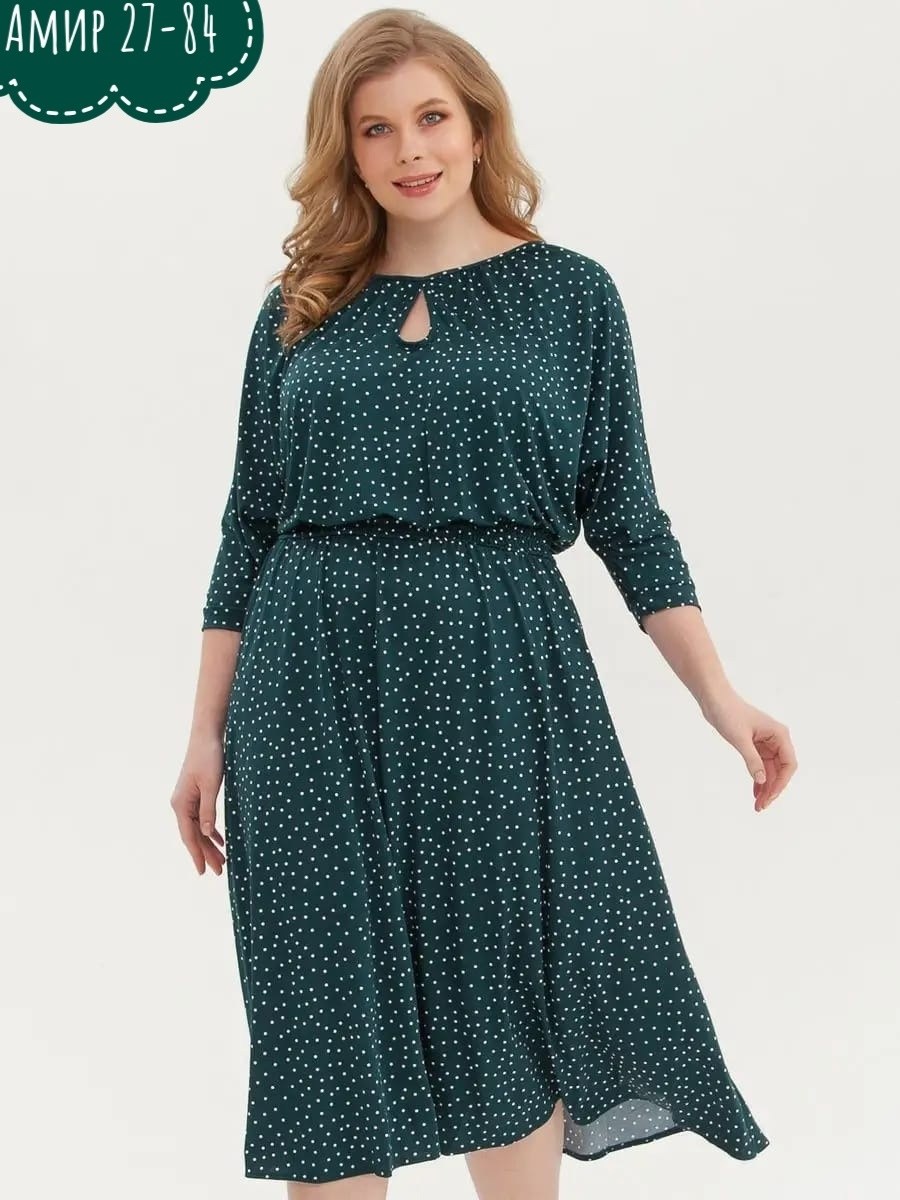 платье женская,платье michel chic 2164 черный горох,платье большие размеры,нарядное платье,платье больших размеров