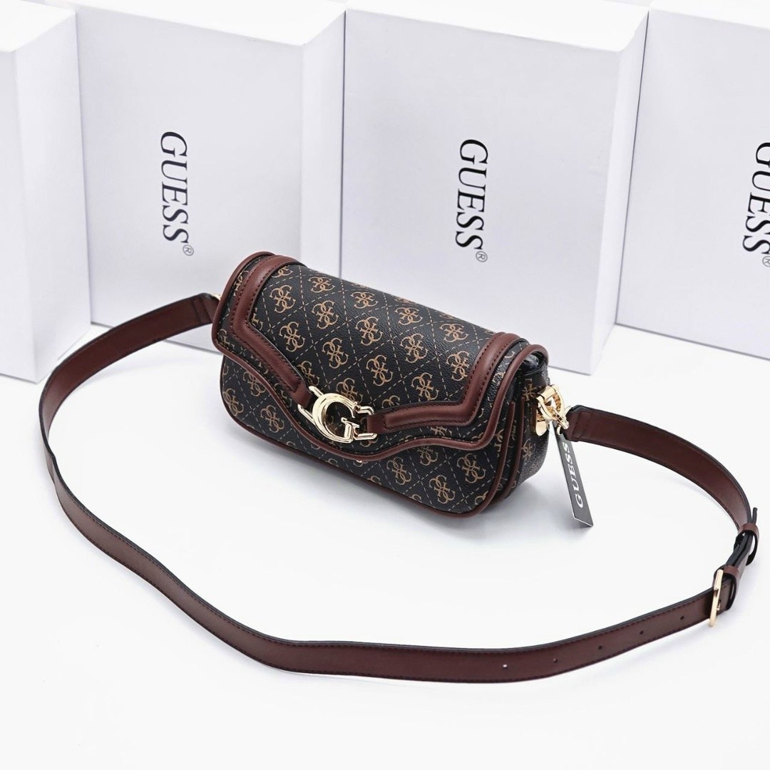 сумка guess,сумка guess женская,сумка женская guess hwjb8414210 коричневая,сумка кросс-боди guess,guess сумка на плечо