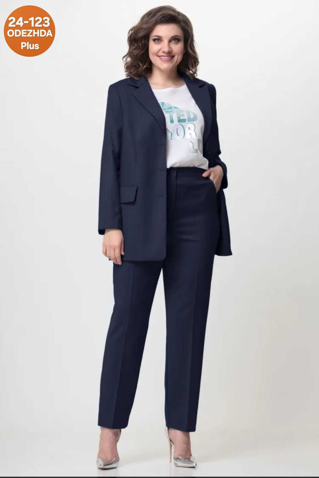 брючный костюм vilena fashion 1097 синий двойка,брючный костюм vilena 1097 синий,костюм брючный женский классический,брючный костюм elady 3720,брючные костюмы женские