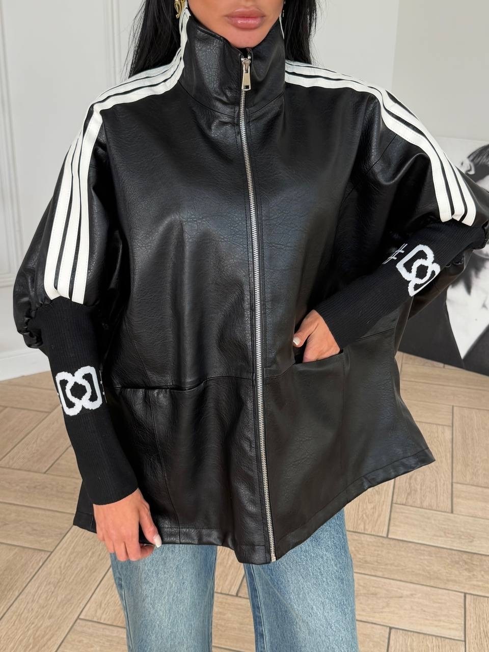 кожаная куртка,косуха женская оверсайз куртка кожаная,женская кожаная куртка,куртка косуха,косуха оверсайз кожаная