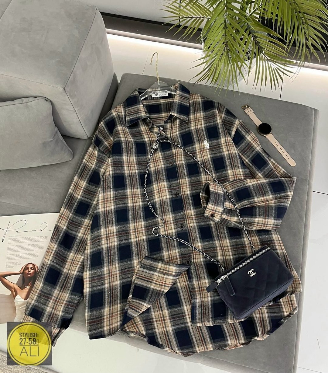 рубашка в клетку,женская рубашка в клетку,рубашка женская 7007 "клетка № 4",рубашка хлопок,клетчатая рубашка