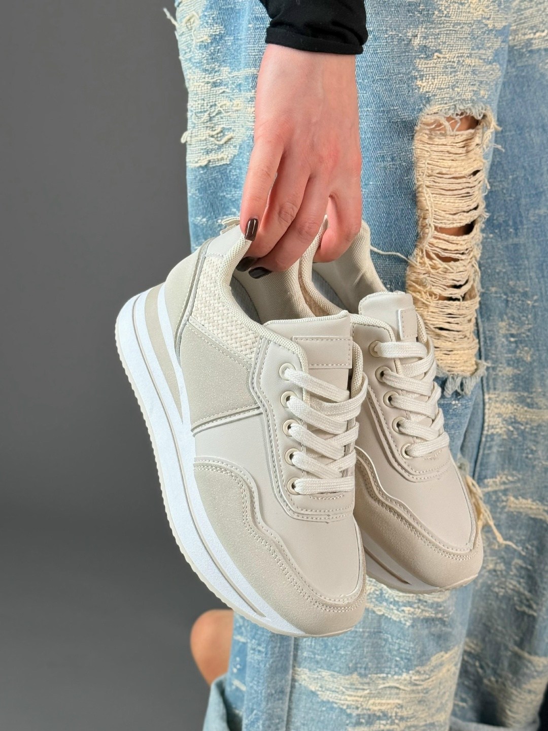 кроссовки женскиe,,кроссовки бежевые,кроссовки модные,кроссовки женские на высокой подошве