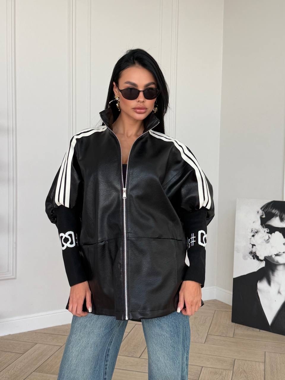 кожаная куртка,косуха женская оверсайз куртка кожаная,женская кожаная куртка,куртка косуха,косуха оверсайз кожаная