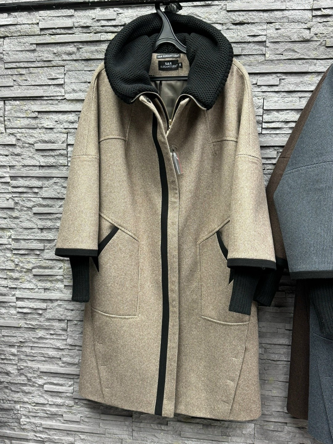 пальто женские демисезонные,пальто демисезонное,полупальто,комбинированное пальто,пальто женское демисезонное el podio