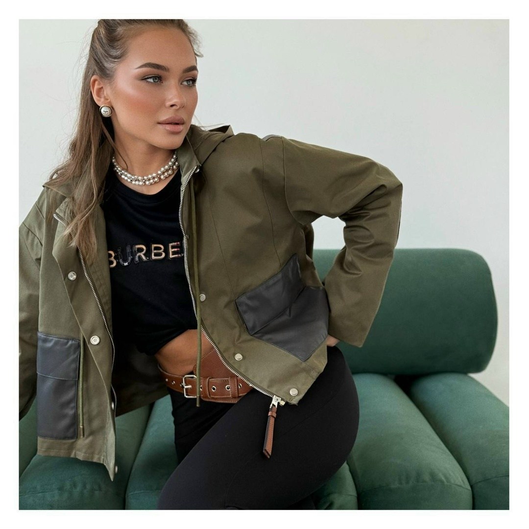 куртка модная,куртка хаки,укороченная куртка,женская куртка,куртка оверсайз