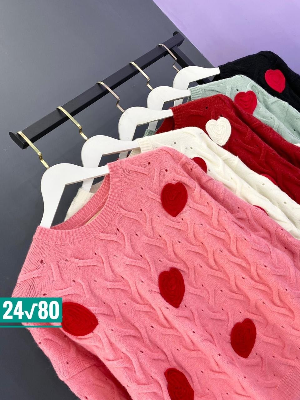 женский свитер вязаный с узором и сердечками,свитер вязаный с принтом удлиненный кофта maruze,свитер в сердечко,свитера женские,свитер для женщин