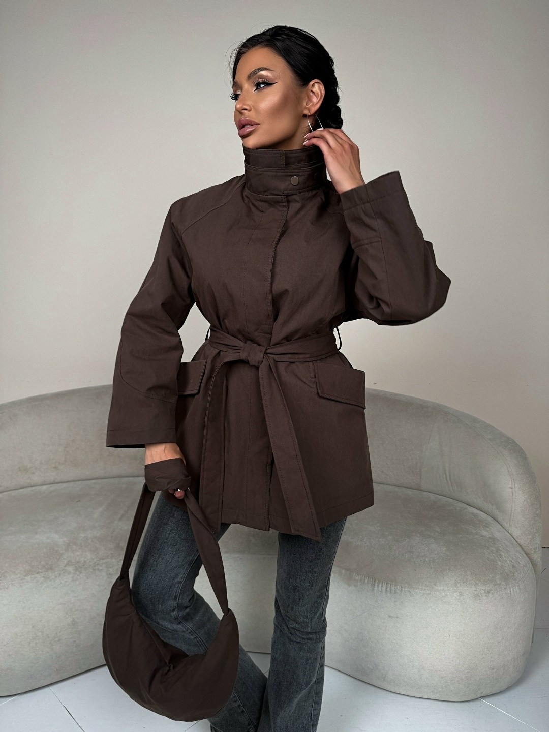 куртка с поясом,куртка,женская куртка,куртка женская демисезон,женская куртка с поясом