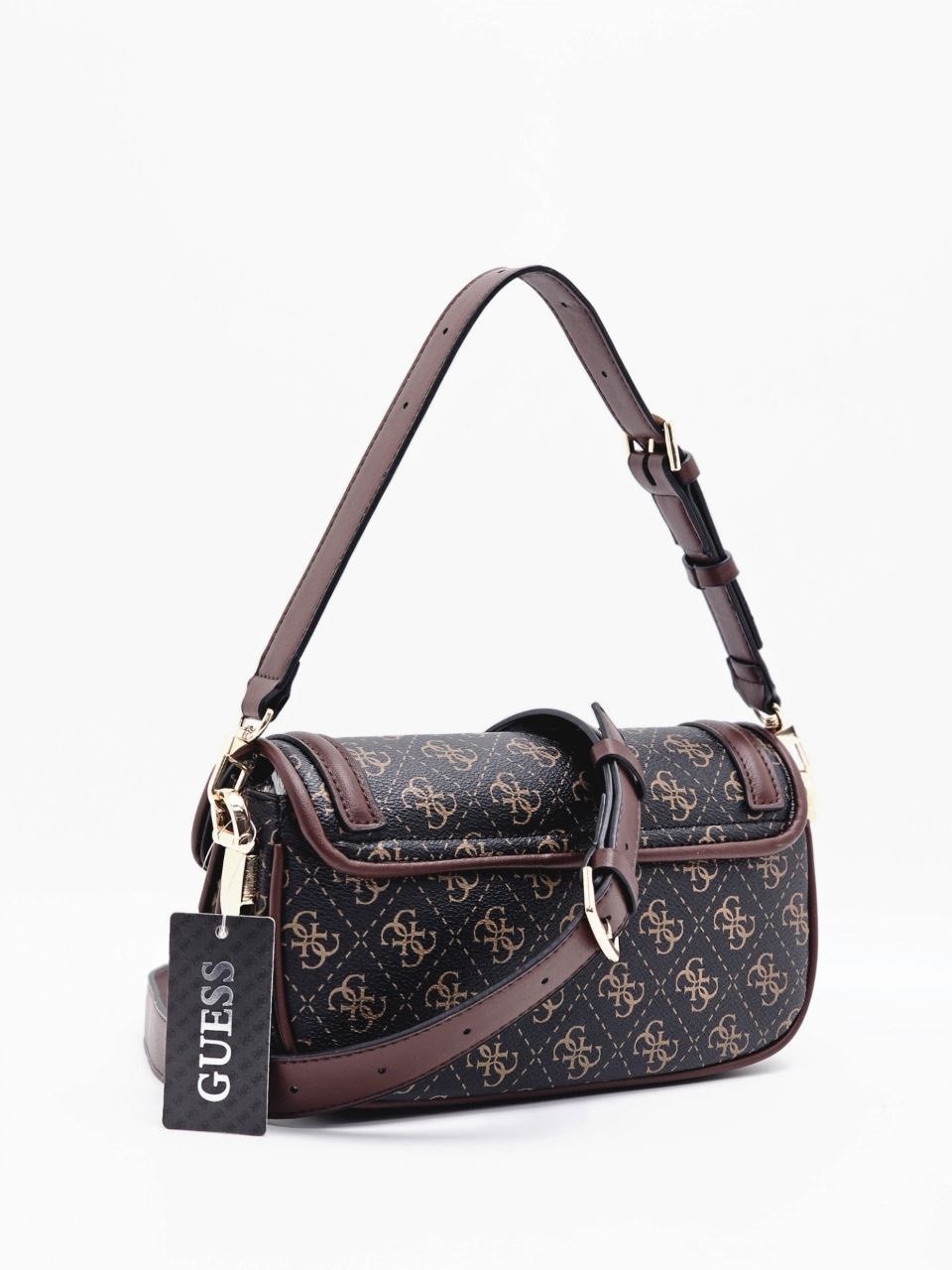 сумка guess,сумка guess женская,сумка женская guess hwjb8414210 коричневая,сумка кросс-боди guess,guess сумка на плечо