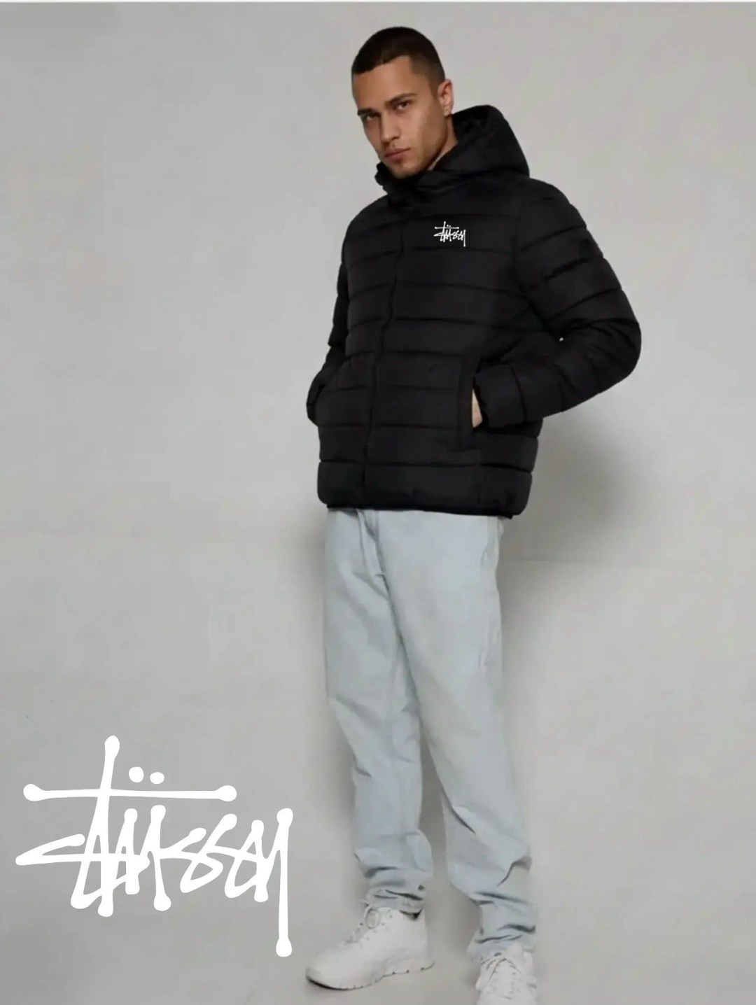 куртка мужская зимняя stussy,зимняя куртка stussy,куртка stussy,куртка мужская stussy теплая зимняя,куртка зимняя stussy 800 fill дутый утепленный пуховик retro stussy