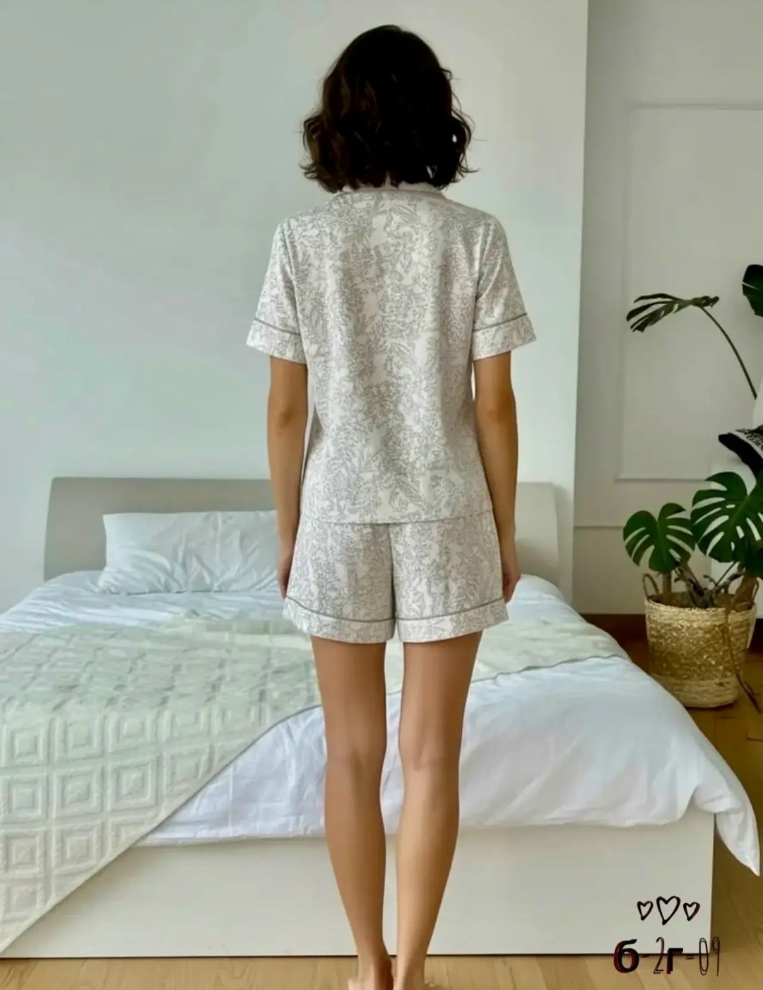 пижама женская,женская пижама с шортами,пижама шелковая с шортами и рубашкой для дома melocotón,одежда для дома,пижама жен