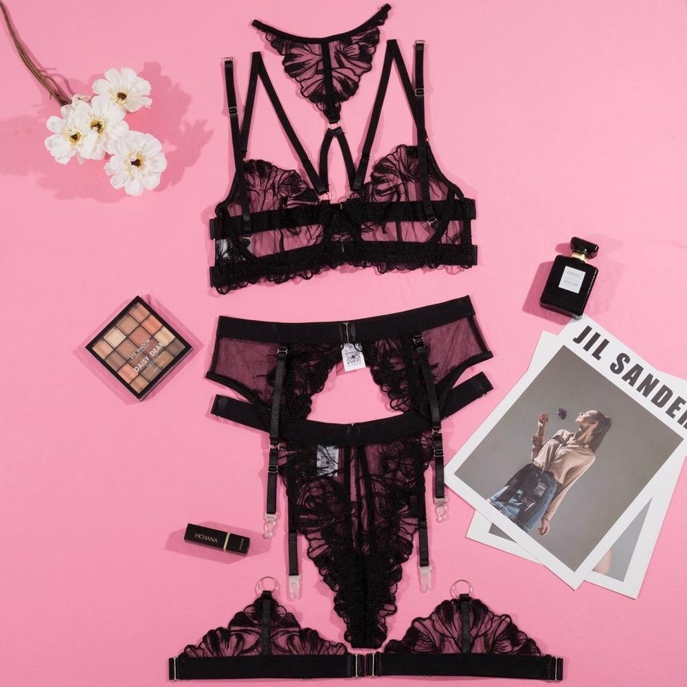 девушка,нижнее белье сексуальное,sexy lingerie,эротическое нижнее белье комплект с поясом waitcoos,кружевное нижнее белье