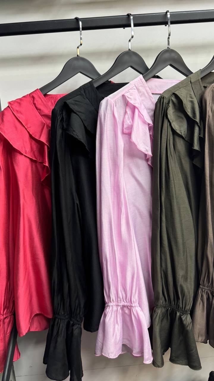 блузка с оборками,блузка для женщин,женская блузка,блуза,блузка с рюшами и воланами