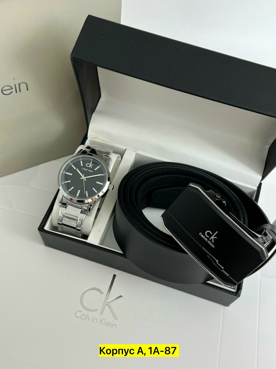 мужской подарочный набор,мужские наборы,набор часы,портмоне часы ремень calvin klein для мужчин,подарочный набор calvin klein