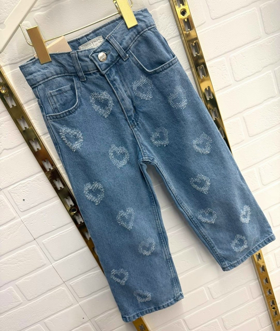 ребенок,джинсы для девочек,детские джинсы,летний детский костюм для девочки с джинсами и топом mickey collection,широкие джинсы