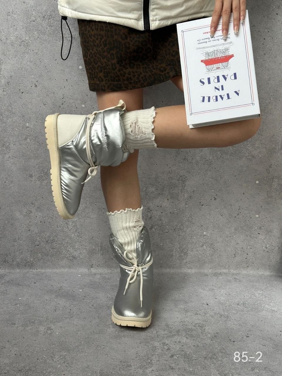 ,дутики женские,женские угги,дутики,дутики женские versiya shop 2070 серебристые 36 ru