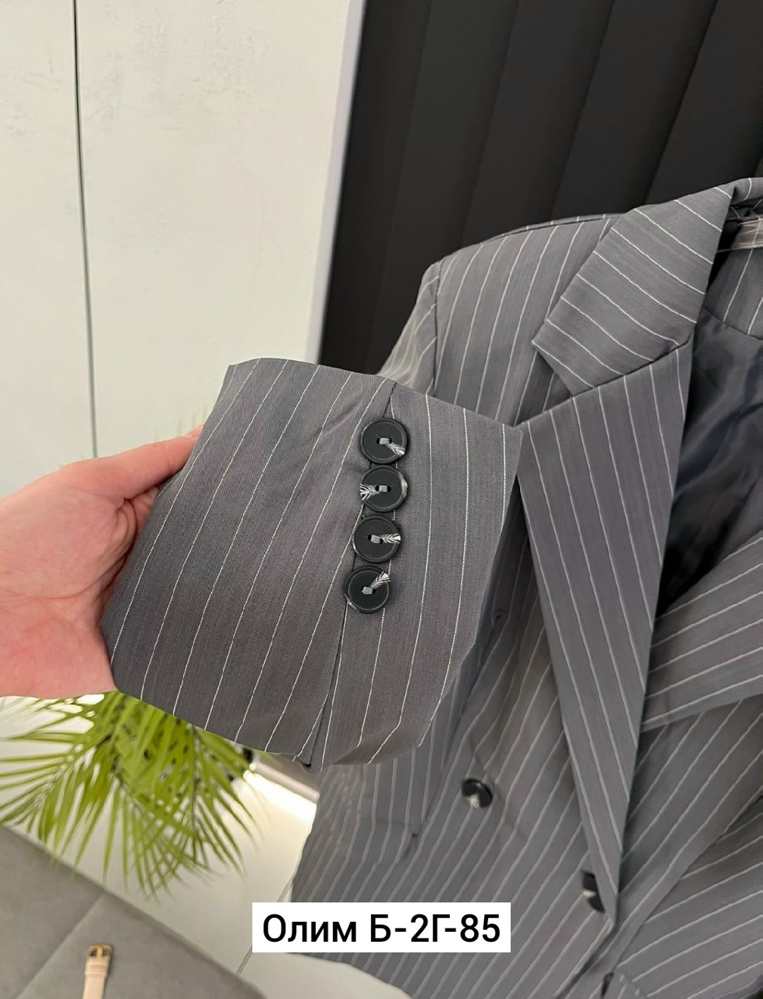 классический брючный костюм из костюмной ткани в полоску jurimex 3150,женский пиджак в полоску,брючный костюм,пиджак в полоску,брючный костюм в полоску